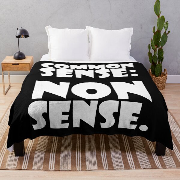 Item preview, COMMON SENSE : NONSENSE. WHITE DESIGN designed and sold by Rejiboustarts.