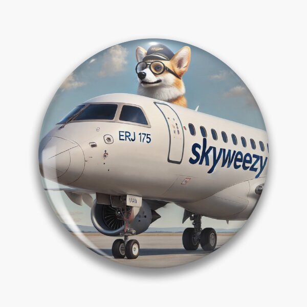Item preview, Skyweezy ERJ Corgi Mascot designed and sold by FlyingSwitz.