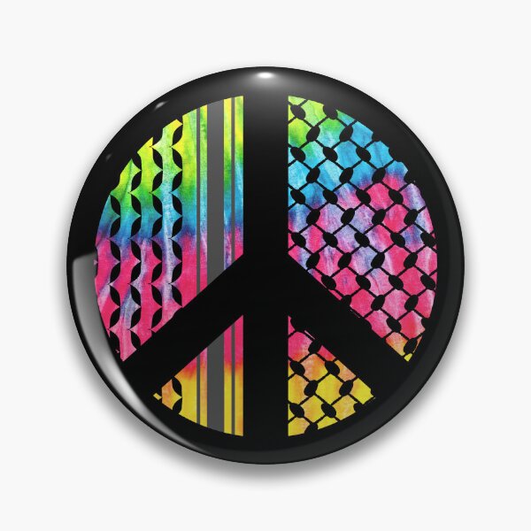 Item preview, Palestinian Keffiyeh Tie Dye Peace Sign designed and sold by FairieDance.
