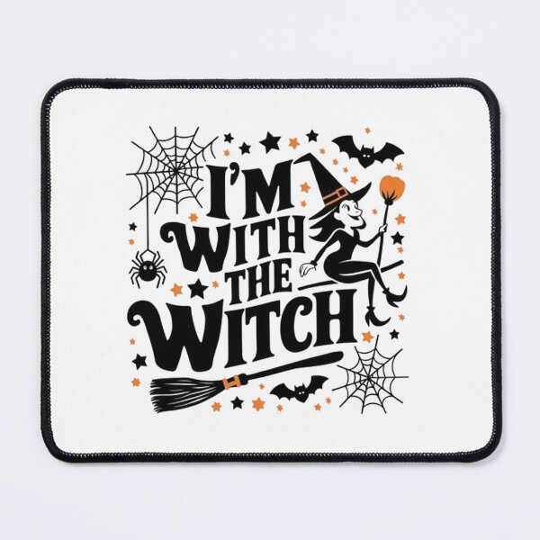 Item preview, I'm with the witch t shirt, Halloween T-Shirt, Funny Shirt Gift For Wife designed and sold by cookigraphic.