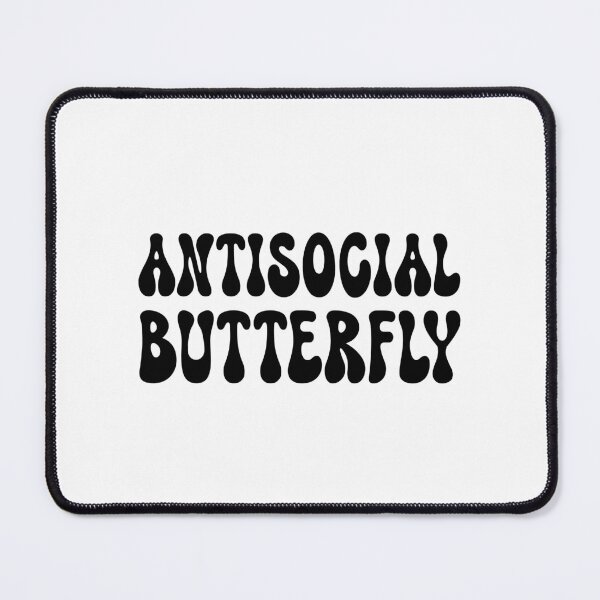 Item preview, ANTISOCIAL BUTTERFLY. BLACK DESIGN designed and sold by Rejiboustarts.