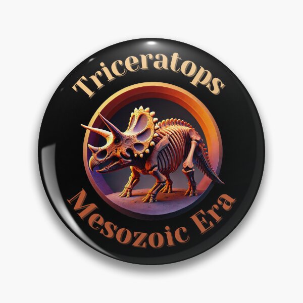 Item preview, Dinosaur Orange Purple Triceratops Fossil Mesozoic  designed and sold by ToxiCool.