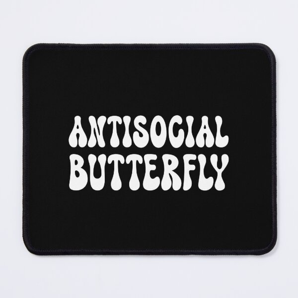 Item preview, ANTISOCIAL BUTTERFLY. WHITE DESIGN designed and sold by Rejiboustarts.