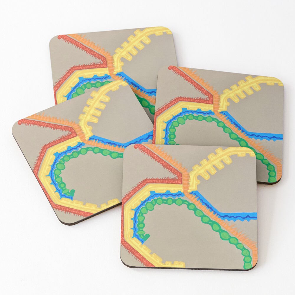 Item preview, Coasters (Set of 4) designed and sold by CAPSART.