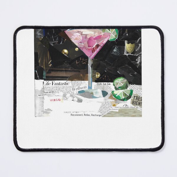Item preview, PINK COSMOPOLITAN MARTINI WITH LIMES COLLAGE designed and sold by abbymoriartyy.