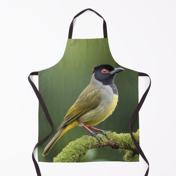 Item preview, Black Capped Bulbul on a Branch designed and sold by laguitan10.