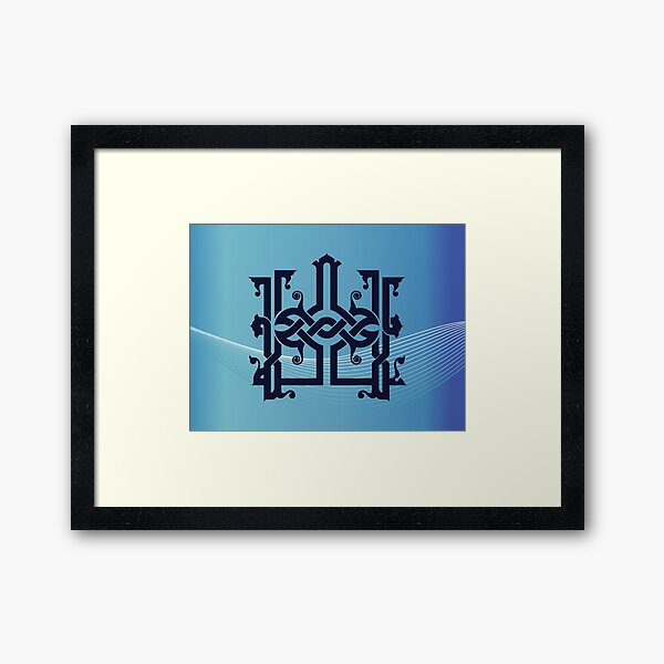 Item preview, Allah – The First Name of God – Fatimid Kufi Art Poster designed and sold by HibaStudio.