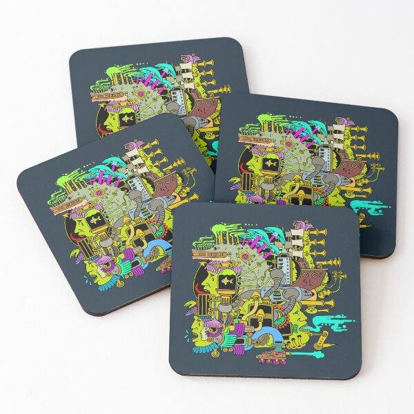 Item preview, steampunk, gator, toxic, power, ship, trumpets, looking glass, scope, aztec,werird,  designed and sold by AZTECartoon.
