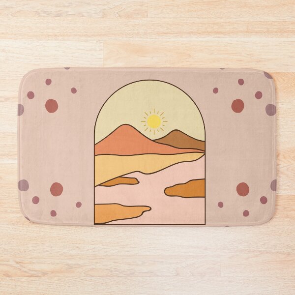 Item preview, Boho Sunset Desert - Minimalist Warm Tones Landscape Art designed and sold by Dshoppin.