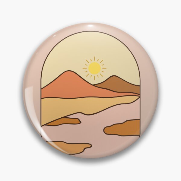 Item preview, Boho Sunset Desert - Minimalist Warm Tones Landscape Art designed and sold by Dshoppin.