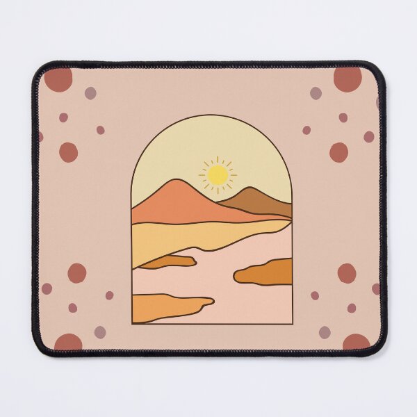 Item preview, Boho Sunset Desert - Minimalist Warm Tones Landscape Art designed and sold by Dshoppin.