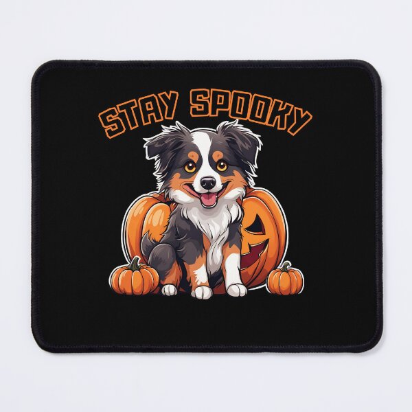 Item preview, Stay Spooky: Tri-Color Australian Shepherd in Pumpkin designed and sold by GoodyPaws.
