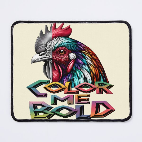 Item preview, Vibrant Rooster with Bold Contrast: A Unique Half-Illustrated, Half-Line Art Design designed and sold by beyazart.
