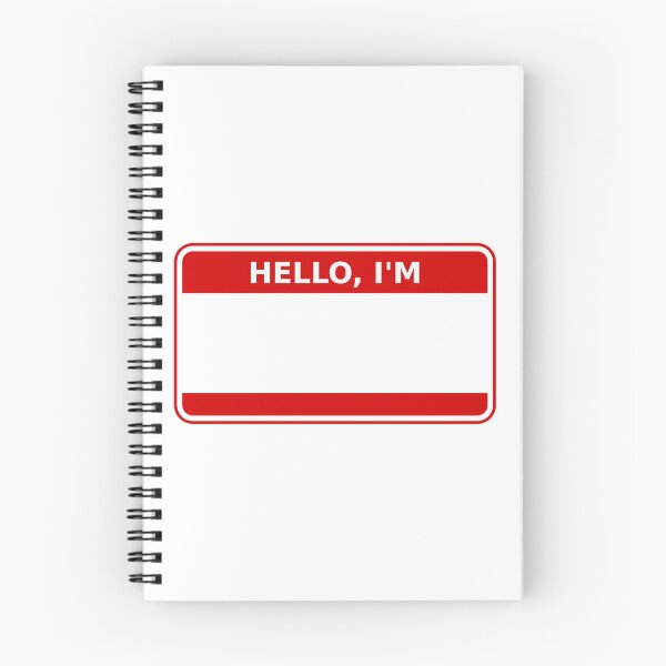 Item preview, HELLO, I'M, NAME TAG designed and sold by larissa-myrie.
