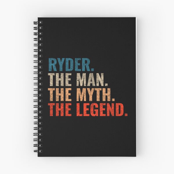 Item preview, Ryder The Man The Myth The Legend Ryder Name Retro 70s distress designed and sold by Teelogic.