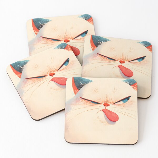 Item preview, Angry Fat White Cat designed and sold by RoadMail.