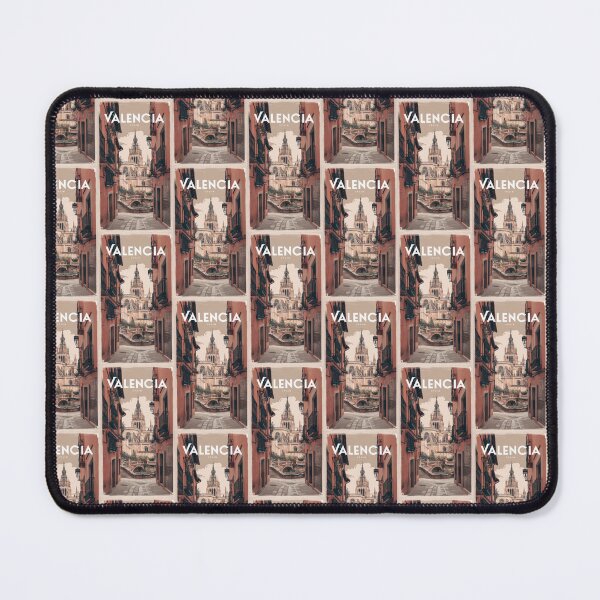Item preview, Vintage Valencia travel poster - Gothic cathedral and charming streets in retro style designed and sold by pod24.