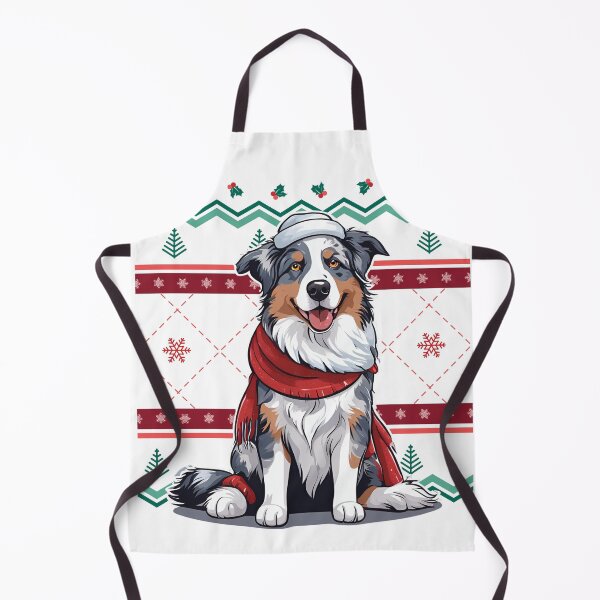 Item preview, Aussie: Australian Shepherd Against Christmas Sweater Pattern designed and sold by GoodyPaws.