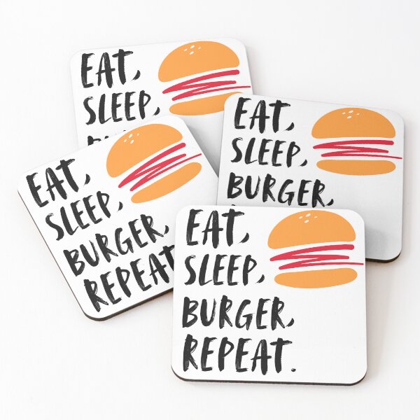 Item preview, Eat, Sleep, Burger, Repeat. designed and sold by echpub.