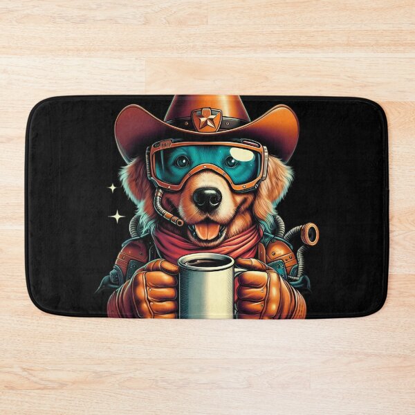 Item preview, Cowboy Golden Retriever Dog funny vintage t-shirts designed and sold by PAVOXAR.