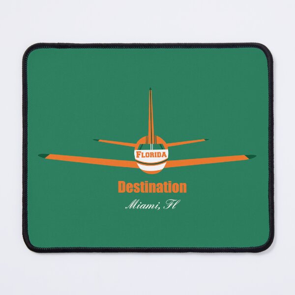 Item preview, Destination Miami Florida FL Airplane Airport Logo designed and sold by Lartheviking.