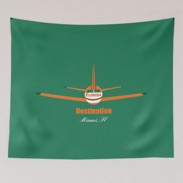 Item preview, Destination Miami Florida FL Airplane Airport Logo  designed and sold by Lartheviking.