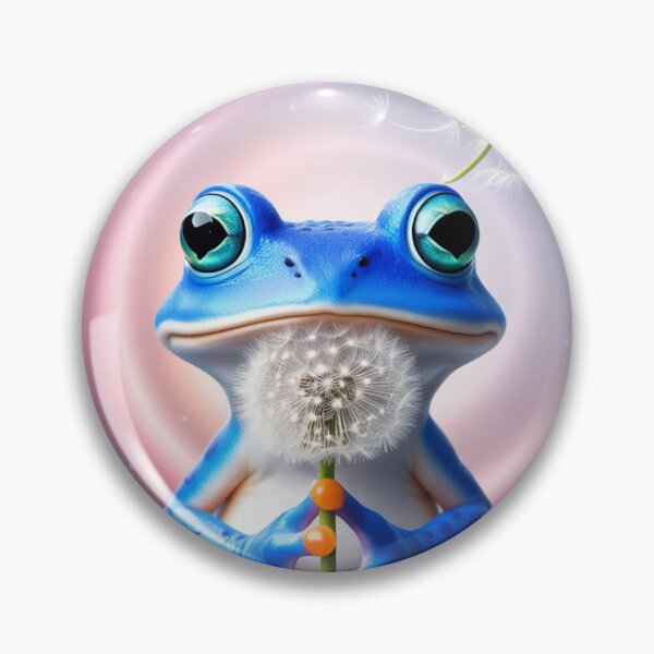 Item preview, Froggie making a wish on a dandelion designed and sold by LeeLeeV.