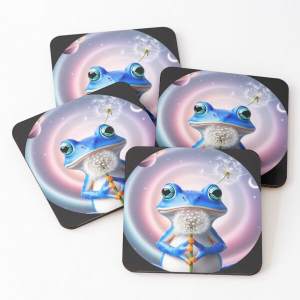 Item preview, Froggie making a wish on a dandelion designed and sold by LeeLeeV.