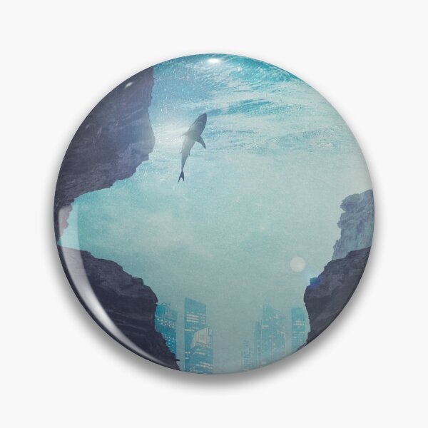 Item preview, Spaces - City Sharks designed and sold by Dyrk Wyst Redbubble Shop.