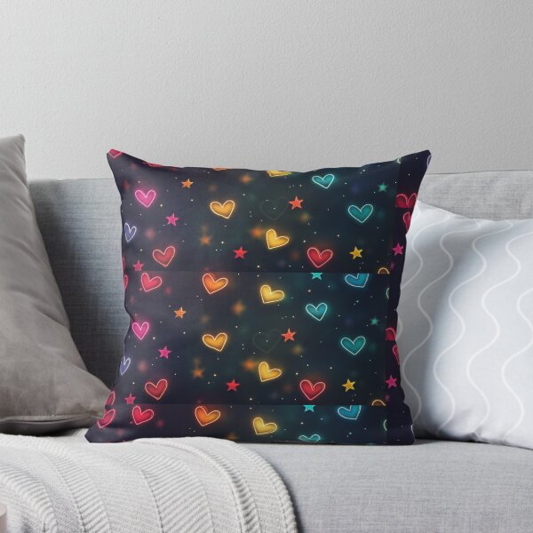 Item preview, a night of rainbow hearts designed and sold by The-Diamond-Art.