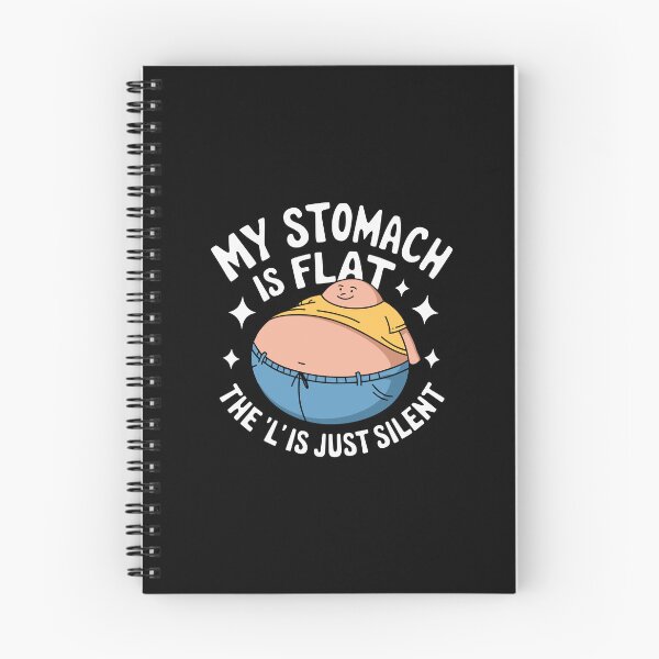 Item preview, Fat Flat Body Positive Humor Funny Fitness Diet Joke Clever Gift Idea designed and sold by w1ckerman.