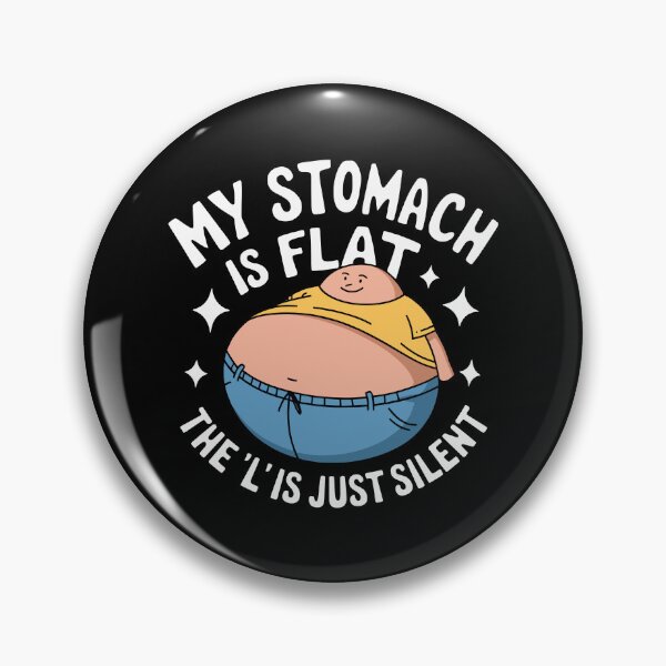 Item preview, Fat Flat Body Positive Humor Funny Fitness Diet Joke Clever Gift Idea designed and sold by w1ckerman.