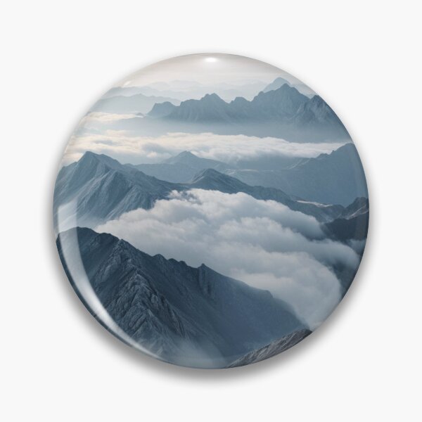 Item preview, Mountains Landscape Above Clouds, Nature Wall Art designed and sold by NicolasGlowArt.