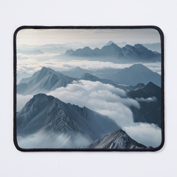 Item preview, Mountains Landscape Above Clouds, Nature Wall Art designed and sold by NicolasGlowArt.