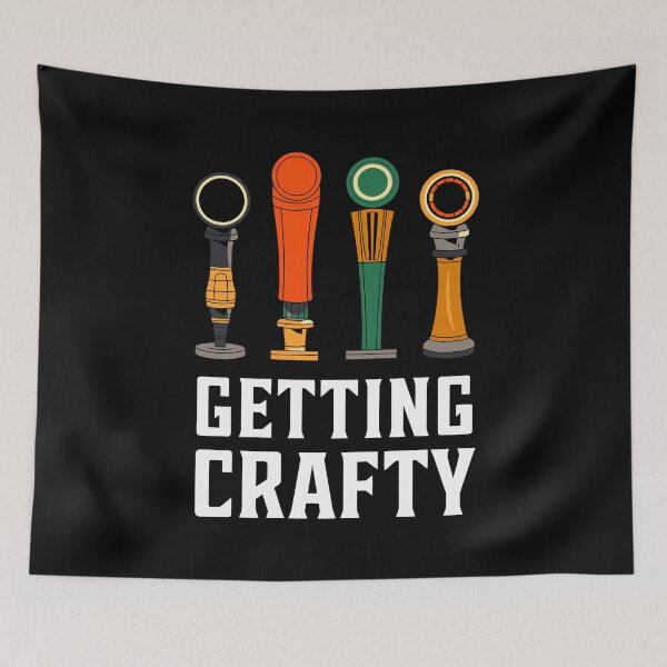 Item preview, Getting Crafty Craft Beer Lover IPA Humor Brewery Gift Enthusiast designed and sold by w1ckerman.
