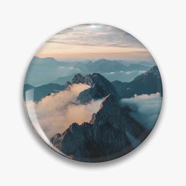 Item preview, Mountains Landscape and Clouds, Nature Wall Art designed and sold by NicolasGlowArt.