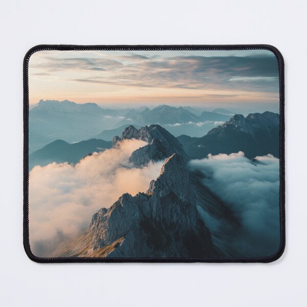 Item preview, Mountains Landscape and Clouds, Nature Wall Art designed and sold by NicolasGlowArt.