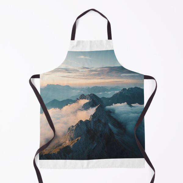 Item preview, Mountains Landscape and Clouds, Nature Wall Art designed and sold by NicolasGlowArt.