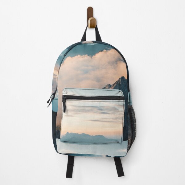 Item preview, Mountains Landscape and Clouds, Nature Wall Art designed and sold by NicolasGlowArt.