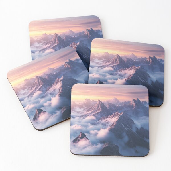 Item preview, Mountains Sunrise Landscape designed and sold by NicolasGlowArt.