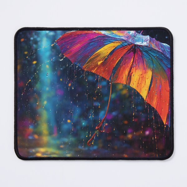 Item preview, Colorful umbrella with water drops designed and sold by Sadia Jannat.