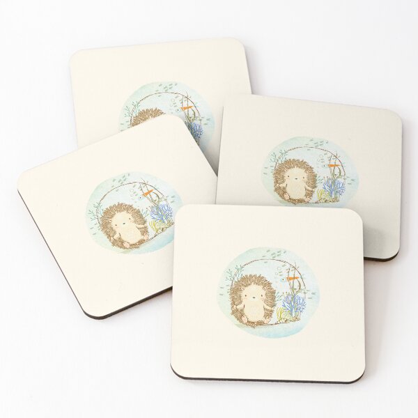 Item preview, Watercolor Hedgehog Bill's Marine adventure designed and sold by heiLUNA.