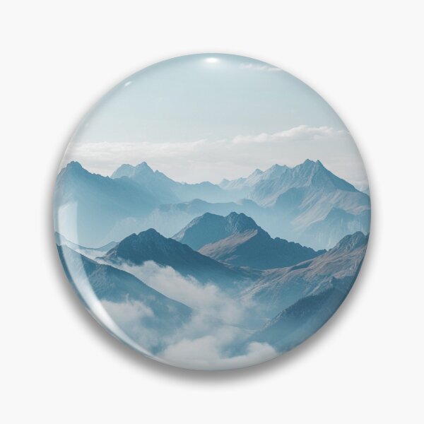 Item preview, Bright Mountains Landscape, Nature Wall Art designed and sold by NicolasGlowArt.