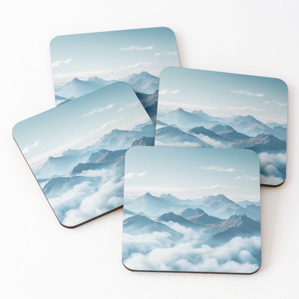 Item preview, Bright Mountains Landscape, Nature Wall Art designed and sold by NicolasGlowArt.