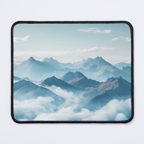 Item preview, Bright Mountains Landscape, Nature Wall Art designed and sold by NicolasGlowArt.