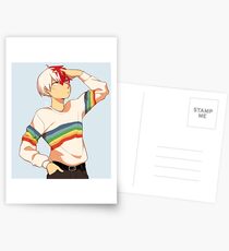 Stilvolles schwules Todoroki Postkarten