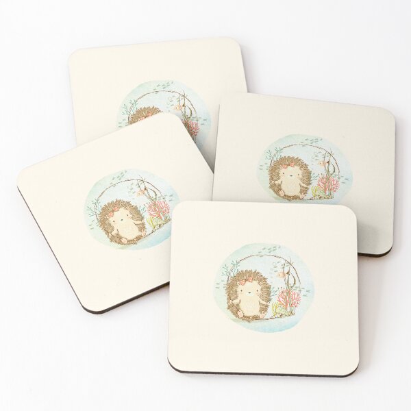 Item preview, Watercolor Hedgehog Andie's Marine adventure designed and sold by heiLUNA.
