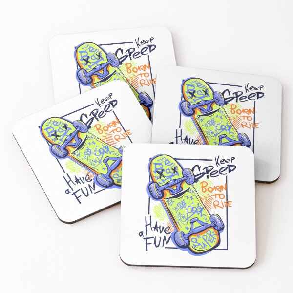 Item preview, Born To Ride, Skateboarding, Skate, Sk8 designed and sold by Skateboard-Art.