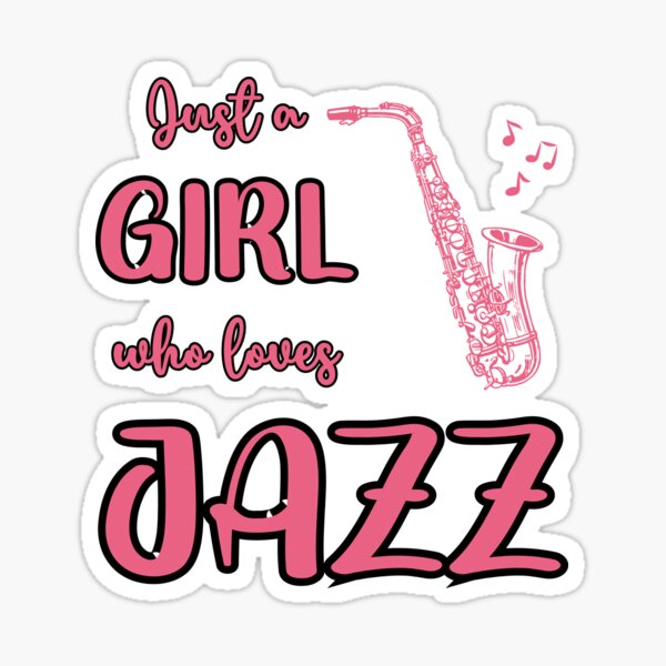 Item preview, Just a Girl Who Loves Jazz Saxophone  designed and sold by ArtfulCrafted.