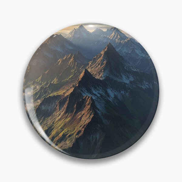 Item preview, Sunrise In Mountains Landscape, Nature Wall Art designed and sold by NicolasGlowArt.